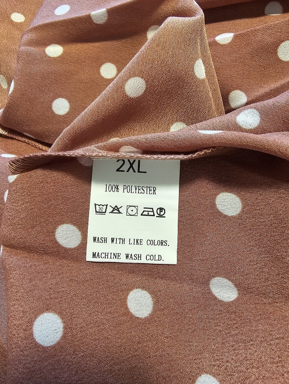 Plus Size Polka Dot Maxi Dress - Relaxed Fit - Picture 3 of 5